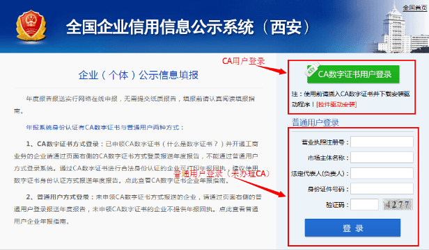 西安企業(yè)年報網上申報流程