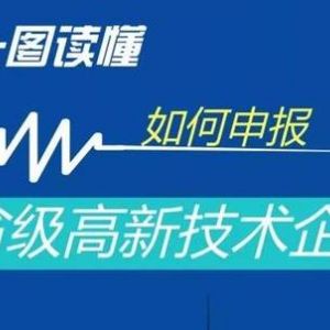 一圖看懂如何申報國家高新技術(shù)企業(yè)、省級高新技術(shù)企業(yè)