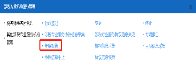 山西省電子稅務(wù)局年度報告頁面