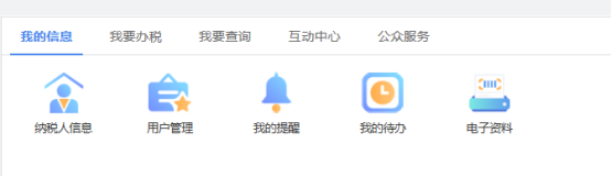 陜西省電子稅務局我的信息頁面