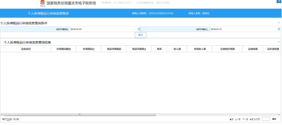 個人所得稅自行申報信息查詢