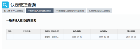 一般納稅人資格查詢