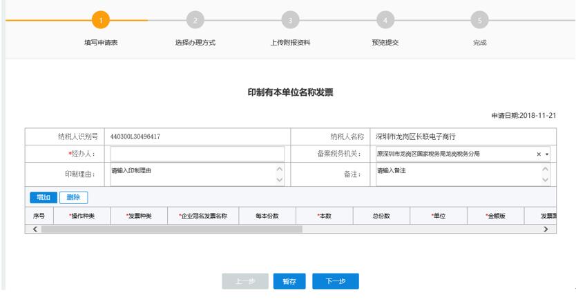 深圳市電子稅務(wù)局印制有本單位名稱發(fā)票