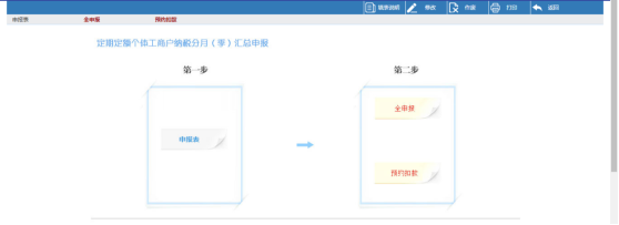 定期定額個(gè)體工商戶(hù)納稅分月（季）匯總申報(bào)