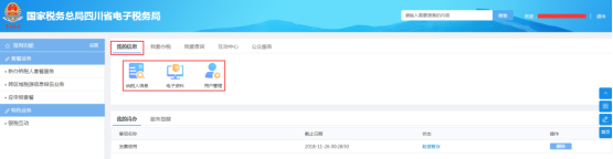四川省電子稅務局我的信息