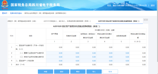 表中白色背景的為納稅人可以手工填寫(xiě)