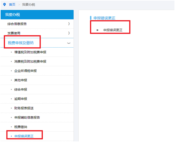 申報(bào)錯(cuò)誤更正