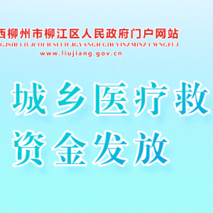 柳州市柳江區(qū)城鄉(xiāng)醫(yī)療救助資金發(fā)放操作指南