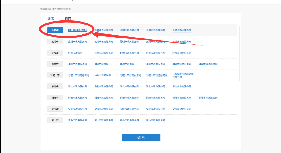 點(diǎn)擊選擇您已注冊過的業(yè)務(wù)系統(tǒng)