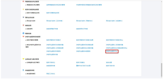 點(diǎn)擊“涉稅專業(yè)服務(wù)中止”