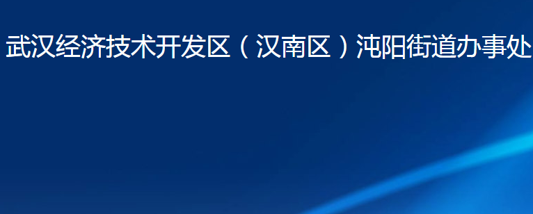 武漢經(jīng)濟技術(shù)開發(fā)區(qū)（漢南區(qū)）沌陽街道辦事處