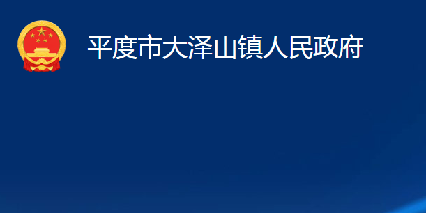 平度市大澤山鎮(zhèn)人民政府