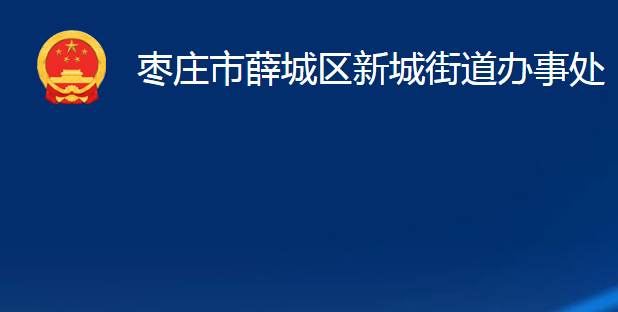 棗莊市薛城區(qū)新城街道辦事處