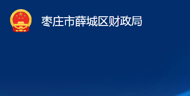 棗莊市薛城區(qū)財(cái)政局