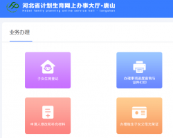 唐山市計(jì)劃生育網(wǎng)上辦事大廳入口