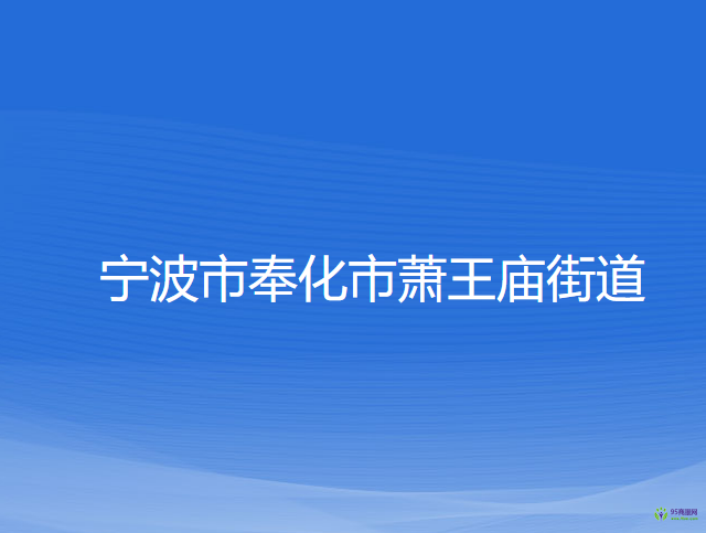 寧波市奉化市蕭王廟街道辦事處