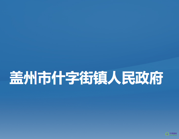 蓋州市什字街鎮(zhèn)人民政府