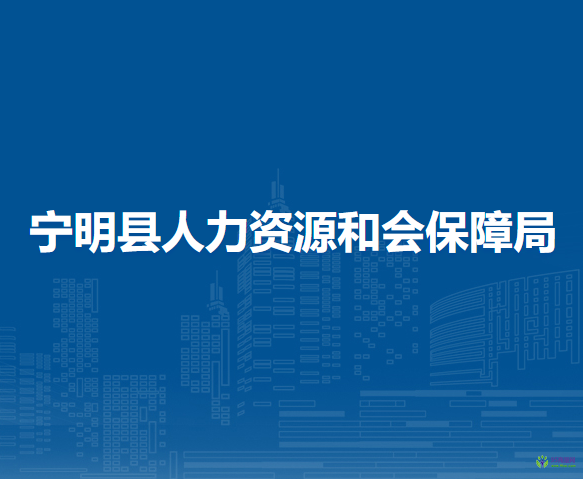 寧明縣人力資源和社會保障局